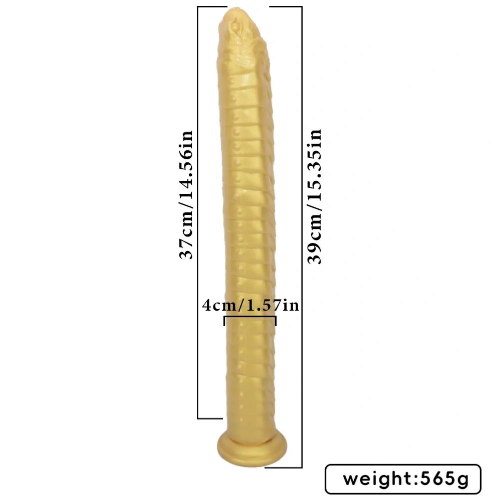 Extra Long Tentacle Fantasy Butt Plug Dildo – Snake-Head Spiral Stimulating Female Masturbation Toy