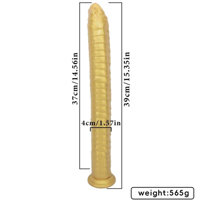 Extra Long Tentacle Fantasy Butt Plug Dildo – Snake-Head Spiral Stimulating Female Masturbation Toy
