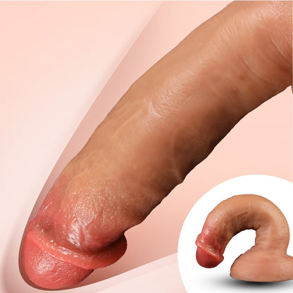 Realistic Silicone Suction Dildo for Anal/Vaginal Insertion – Female G-Spot Orgasm Massager Sex Toy