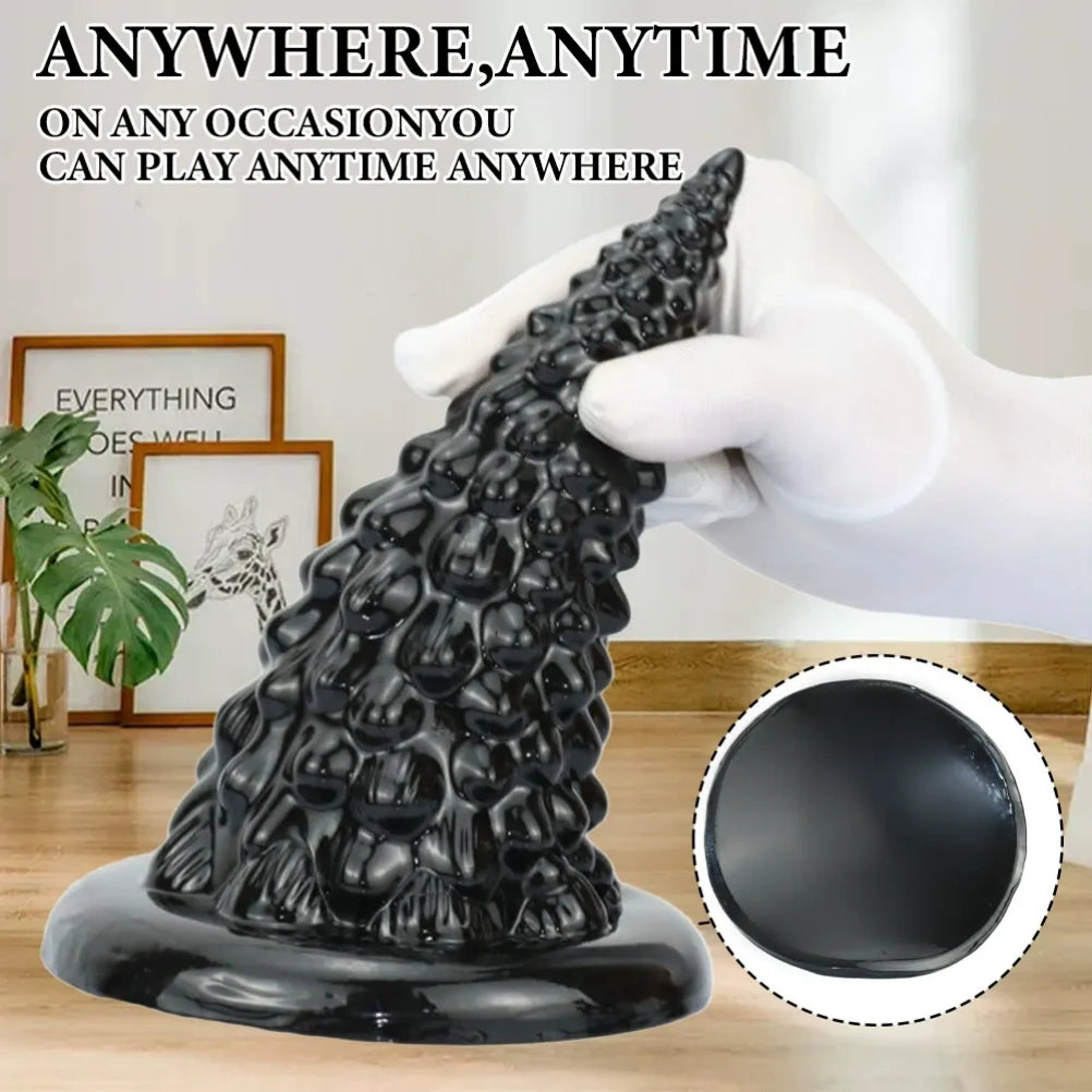 Fantasy Conical Butt Plug Silicone Dildo - Sex Toys for Anal and Vaginal Fisting Expansion