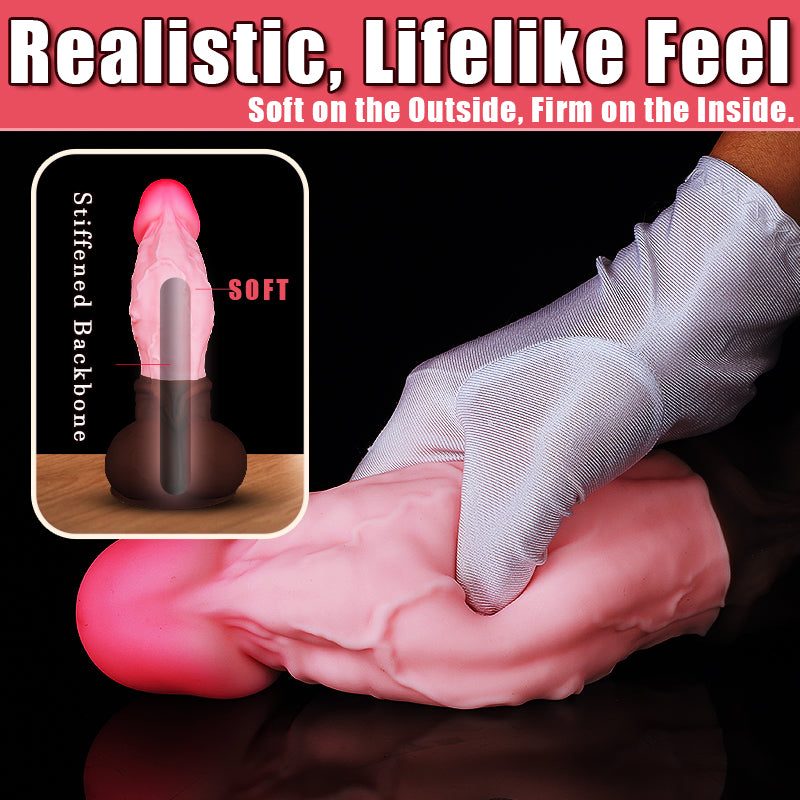 Huge Dildo Large Butt Plug Prostate Massager - Big Testicle Suction Cup Realistic Anal Sex Toys