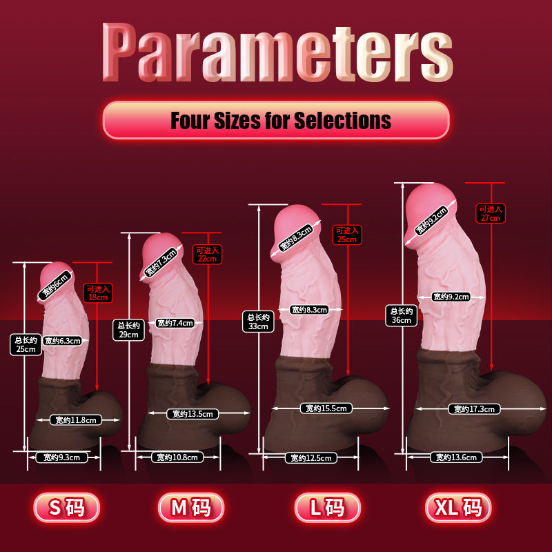 Huge Dildo Large Butt Plug Prostate Massager - Big Testicle Suction Cup Realistic Anal Sex Toys