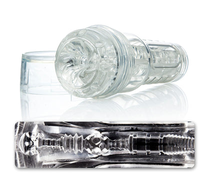 Fleshlight GO Torque - Pussy de poche compacte en gelée avec aspiration réglable - Masturbateur masculin de 8 pouces