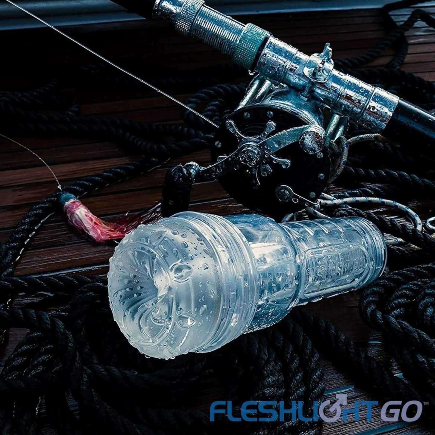 Fleshlight GO Torque - Pussy de poche compacte en gelée avec aspiration réglable - Masturbateur masculin de 8 pouces