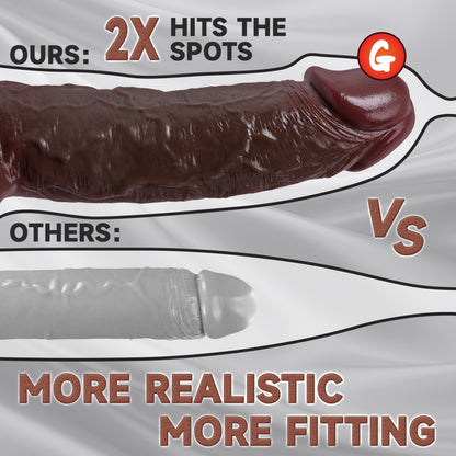 Godemiché réaliste à prépuce mobile et éjaculation vaginale - Jouet de masturbation pour femmes offrant une stimulation vaginale imitant la peau
