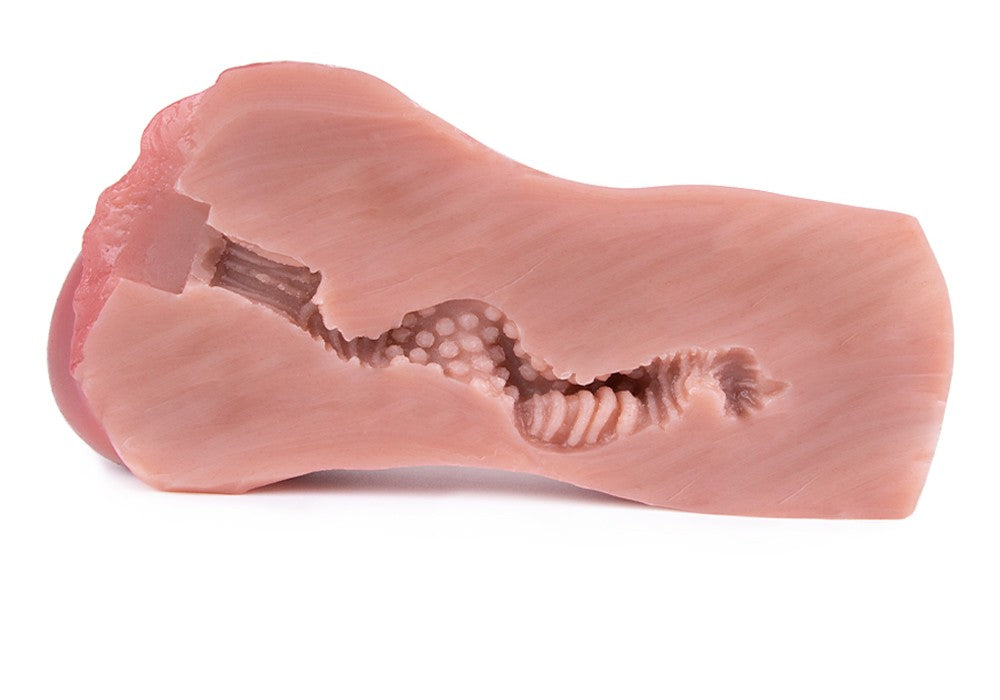 Blush Atelier Pocket Pussy – Hand-Sprayed Platinum Silicone with Manual Water Feature