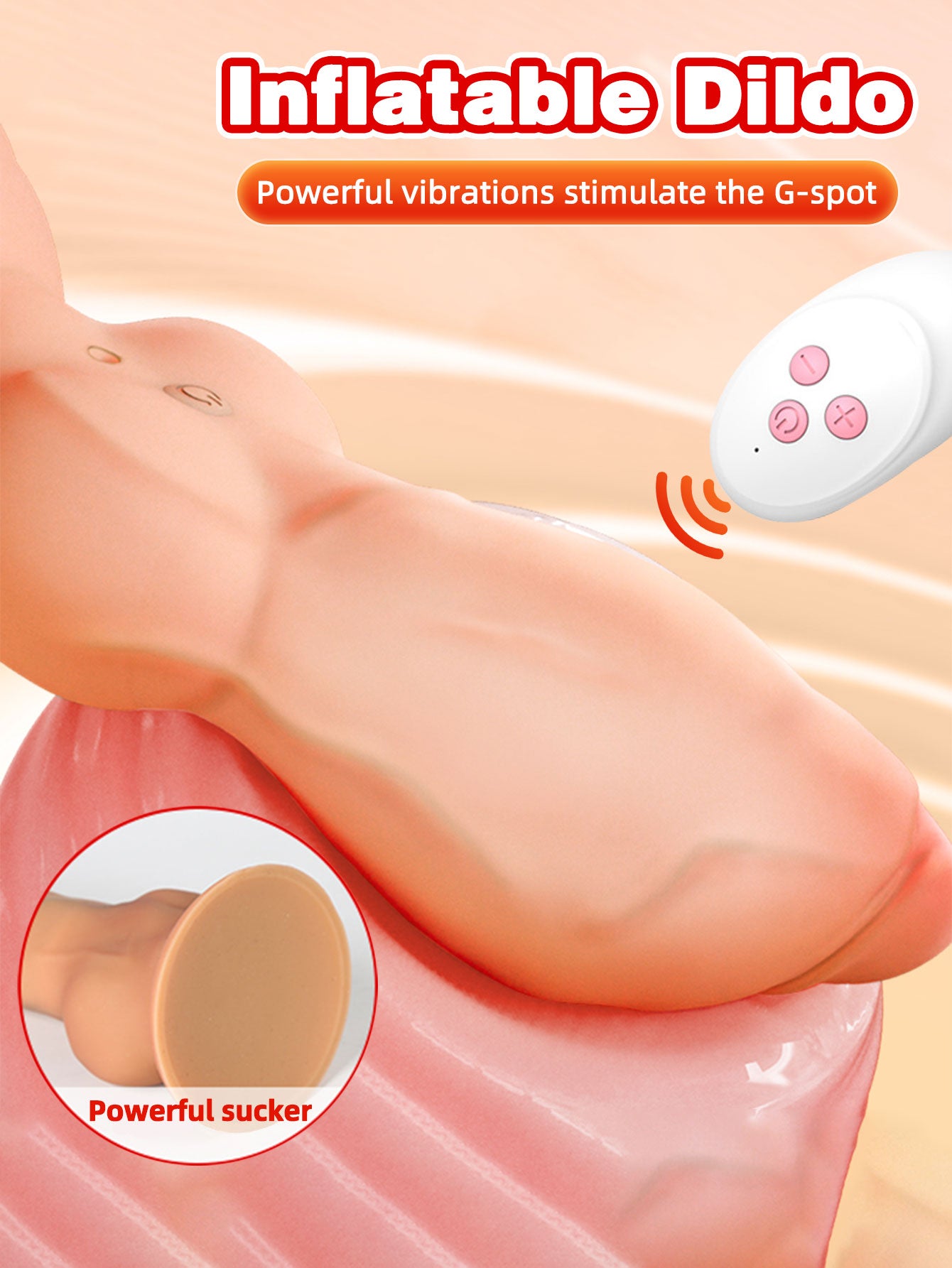 Aufblasbarer vibrierender Dildo-Buttplug Fernbedienung riesiger re Domlust Aufblasbarer vibrierender Dildo-Buttplug Fernbedienung riesiger re Domlust