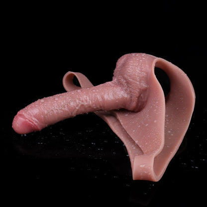 Realistic Penis Sleeve Underwear - Life Size Dildo Extender Sex Toys for Men Enhanced Performance