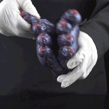 Fantasy Demon Double-Foot Silicone Pocket Pussy – Hidden Channel Masturbator with Furry Texture & Claws