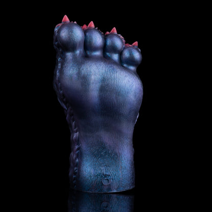 Fantasy Demon Double-Foot Silicone Pocket Pussy – Hidden Channel Masturbator with Furry Texture & Claws