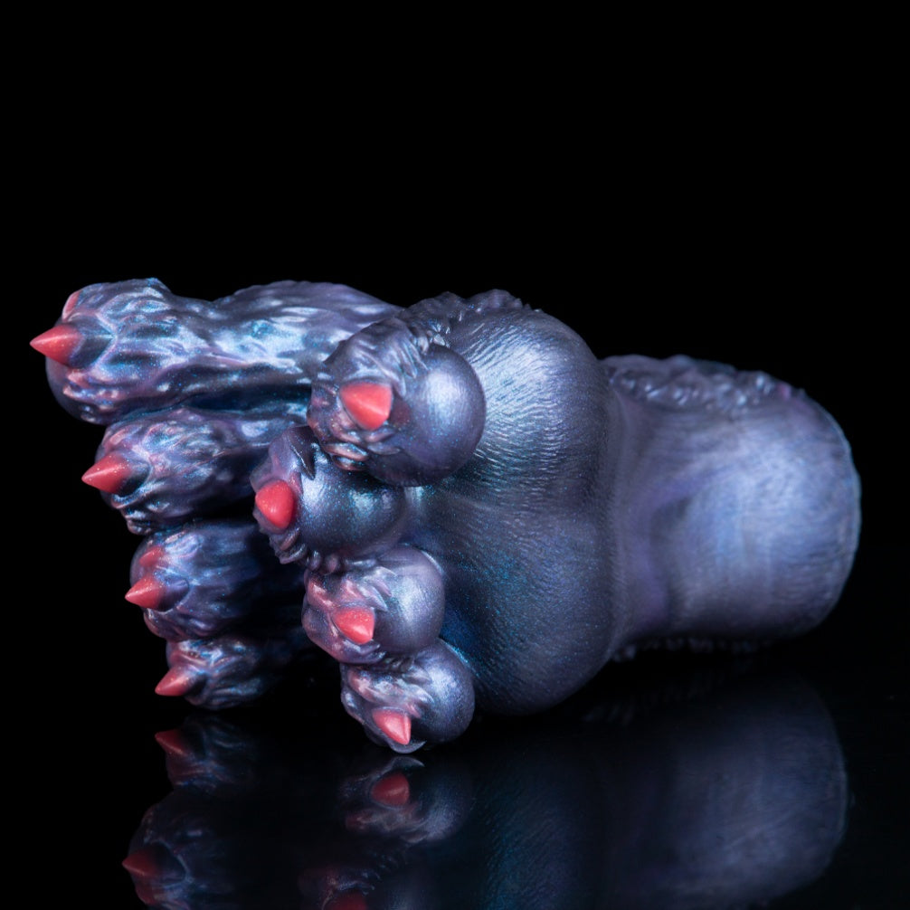 Fantasy Demon Double-Foot Silicone Pocket Pussy – Hidden Channel Masturbator with Furry Texture & Claws