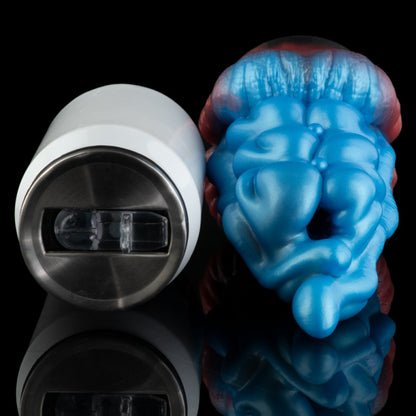 Penis Massage Monster Tongue Pocket Pussy - Flesh-Like Silicone Blowjob Sex Toy for Men