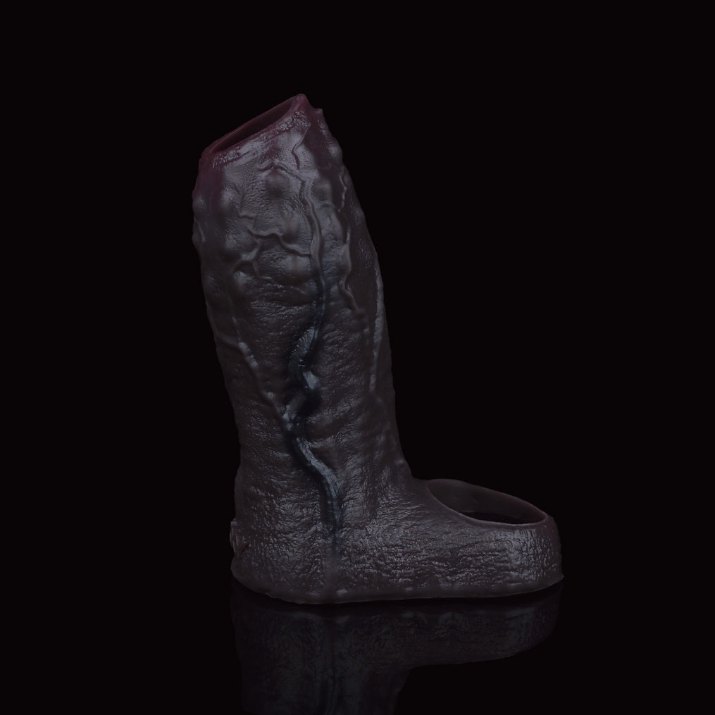 Thickened Silicone Girth Enhancer & Stamina Cock Sleeve-Realistic Male Performance Sex Toys for Lasting Erections