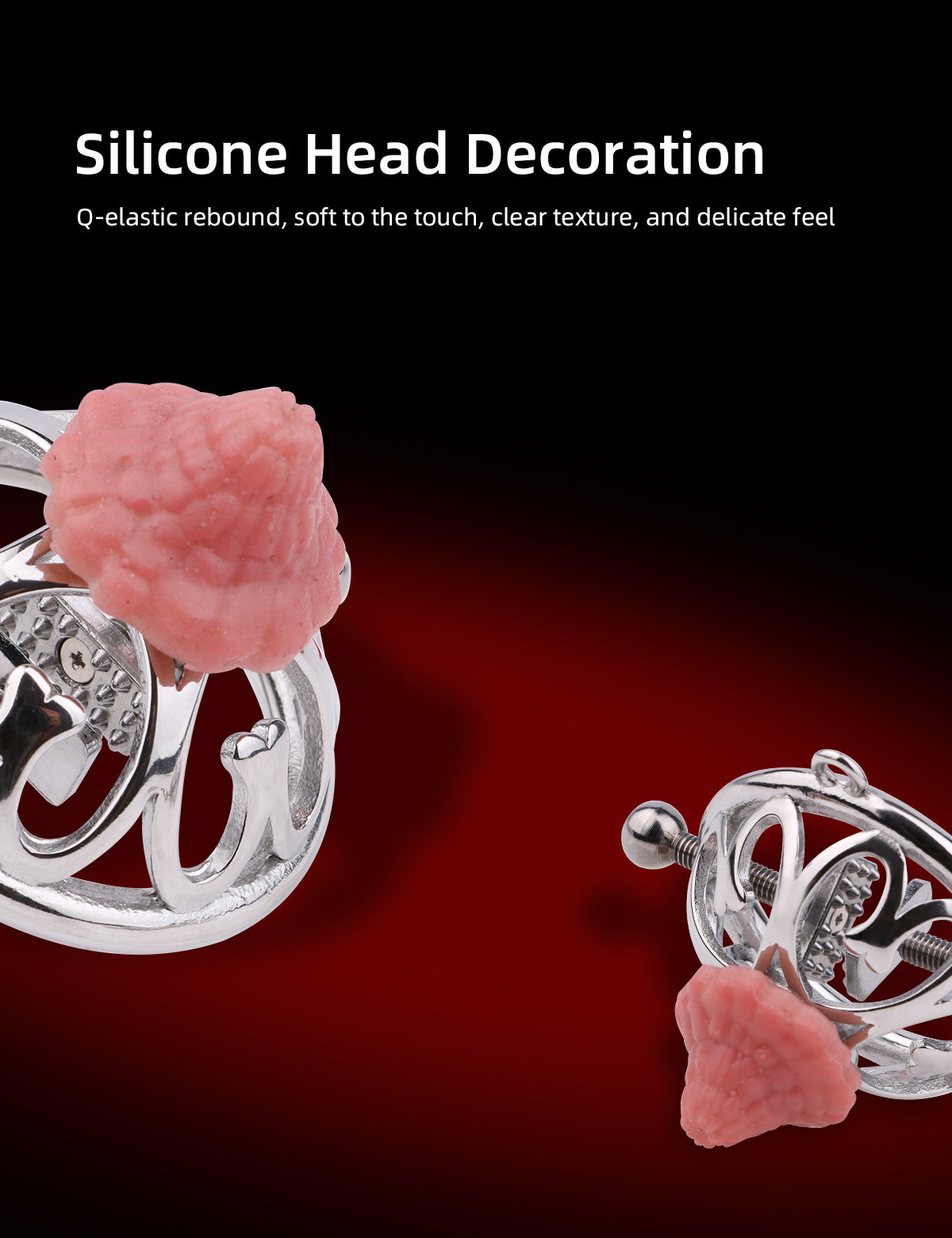 Hochwertige, verstellbare Nippelklemmen aus Edelstahl 304 – Nippelklemmen mit Schraubverschluss für präzise Stimulation