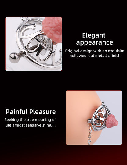 Hochwertige, verstellbare Nippelklemmen aus Edelstahl 304 – Nippelklemmen mit Schraubverschluss für präzise Stimulation