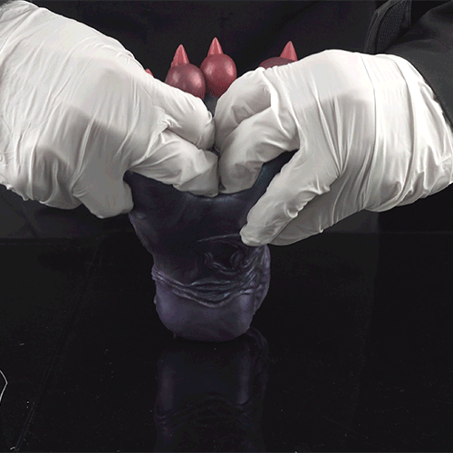 Fantasy Demon Foot Silicone Sex Doll – Textured Monster Sole Masturbator with Hidden Inter-Toe Channel