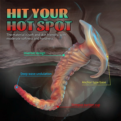 Extra-Long Alien Xenomorph Tentacle Dildo - Deep-Sea Fantasy & Orgasmic Massage Sex Toy