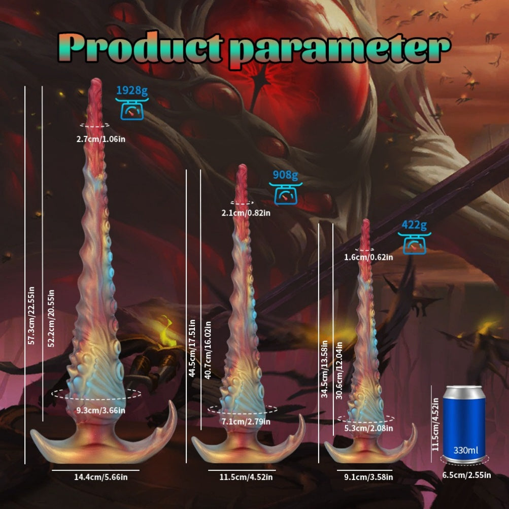 Extra-Long Alien Xenomorph Tentacle Dildo - Deep-Sea Fantasy & Orgasmic Massage Sex Toy