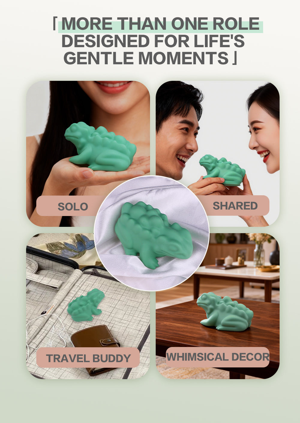 Beanie Voyager Fantasy Frog Silicone Grinder Sex Toy – Portable Clit Stimulator & Massager for Women