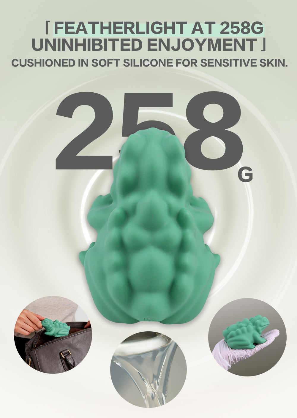 Beanie Voyager Fantasy Frog Silicone Grinder Sex Toy – Portable Clit Stimulator & Massager for Women