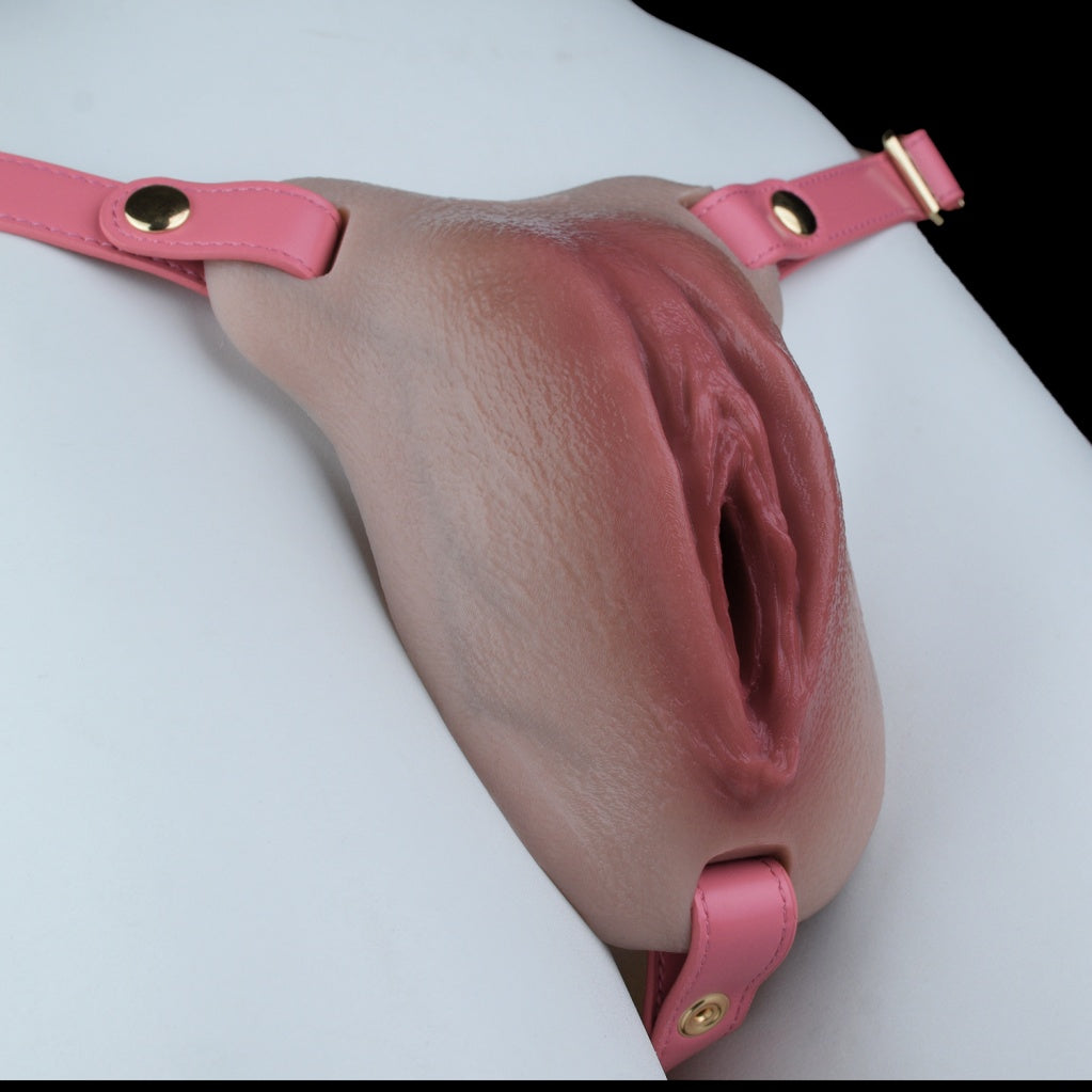 Realistische Fleischfarbene Silikon Tragbare Realistische Muschi Hose – Premium Femboy & Künstliche Vagina Prothese | Domlust