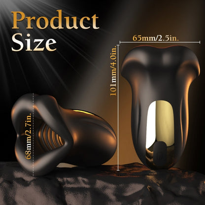 Coupe de masturbation en silicone en forme de lèvre - Entraîneur de désensibilisation du pénis masculin