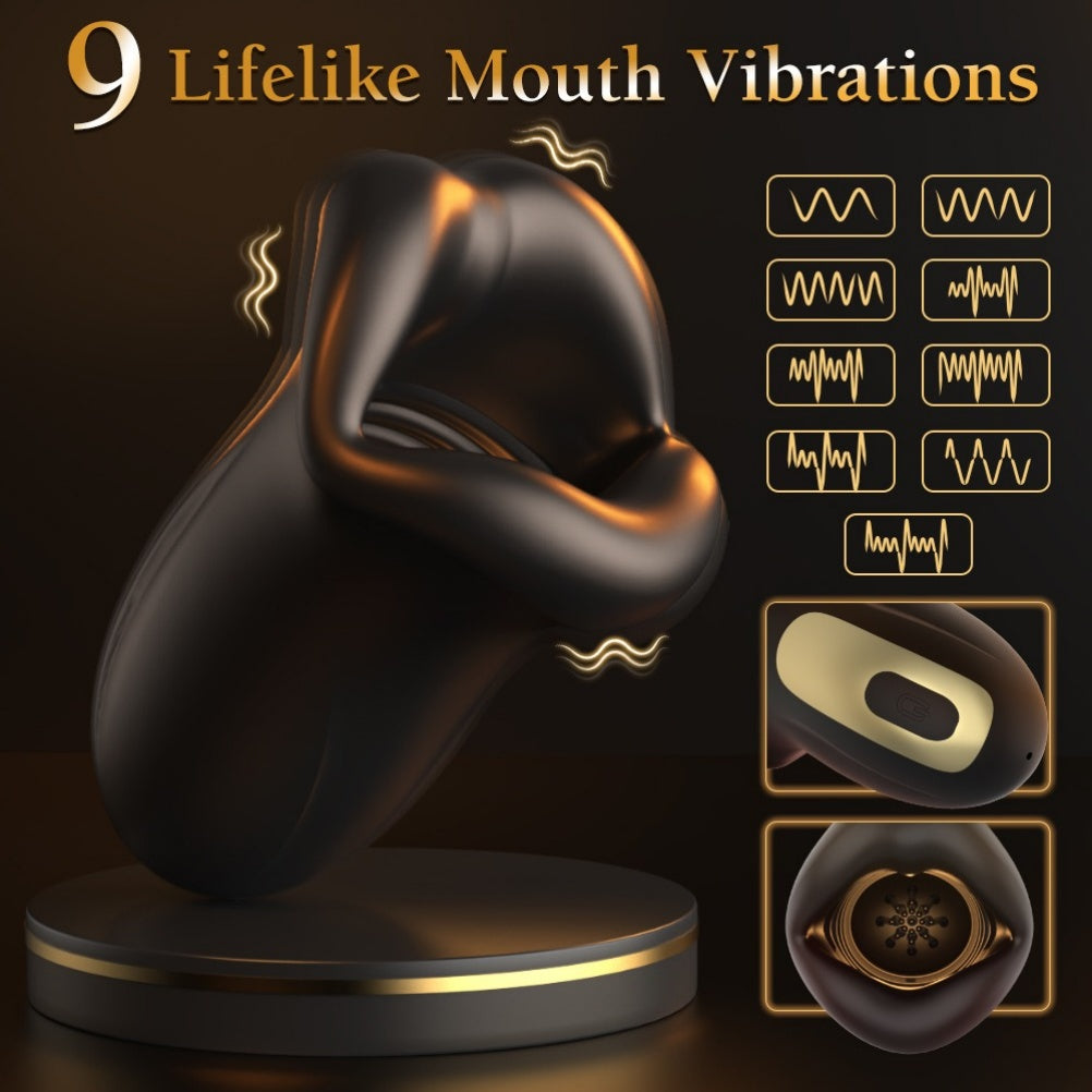 Coupe de masturbation en silicone en forme de lèvre - Entraîneur de désensibilisation du pénis masculin