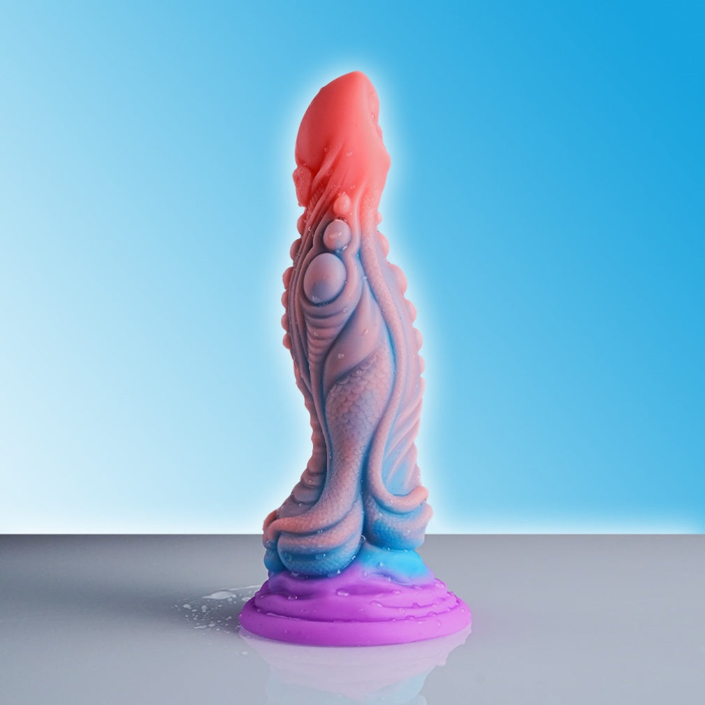 Fantasy Alien Silicone Dragon Dildo with Suction Cup – Insertable Vaginal Massage Sex Toys
