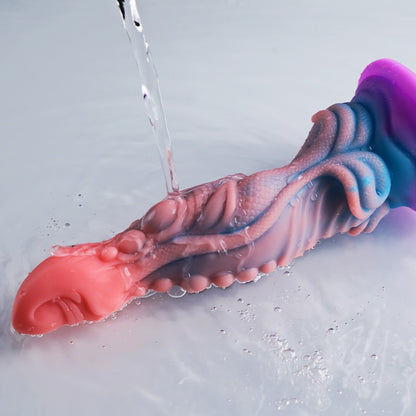 Fantasy Alien Silicone Dragon Dildo with Suction Cup – Insertable Vaginal Massage Sex Toys