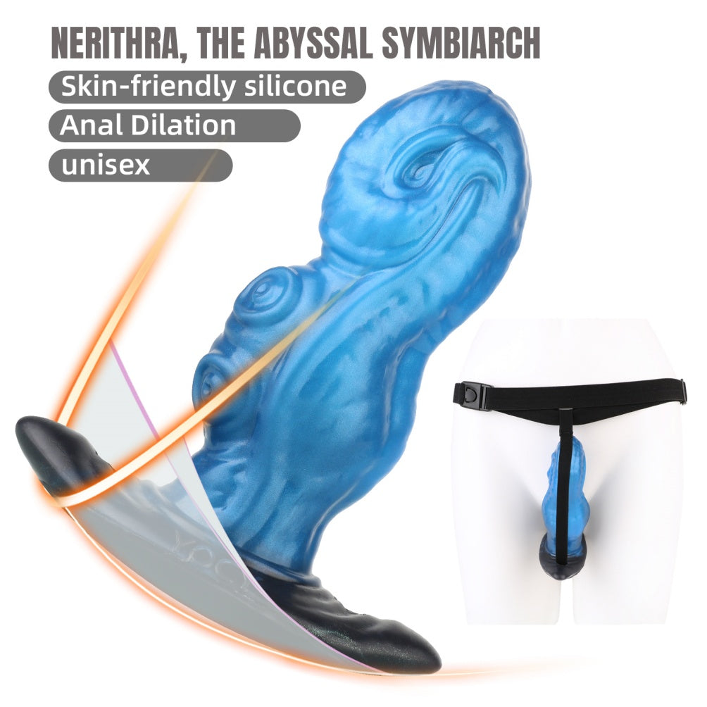 Strapon Tentacle Fantasy Anal Dildo – Silicone Anchor Base for Orgasmic Massage & Monster Sex