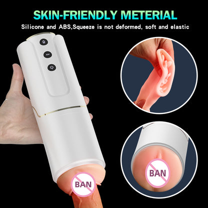 Automatic Pussy Sleeve Male Masturbator - Rotating Penis Massage Sucking Masturbation Adult Toys