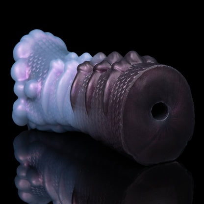 Creature Maw Pocket Pussy — Fanged Beast Fantasy Silicone Stroker with Tongue & Scaled Skeleton Exterior