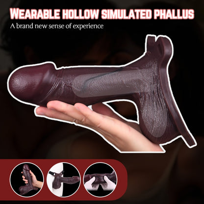 Delay Ejaculation Time Simulated Cocksleeve - Men Wearable Strapon Silicone Device