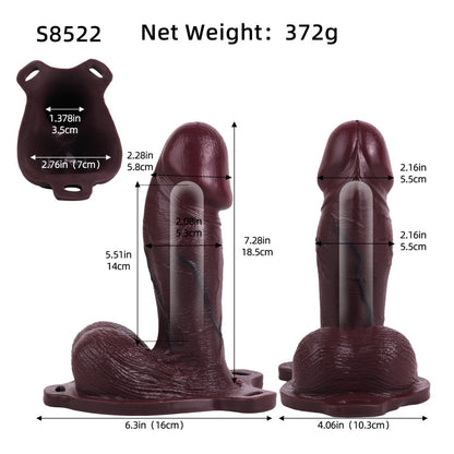 Delay Ejaculation Time Simulated Cocksleeve - Men Wearable Strapon Silicone Device