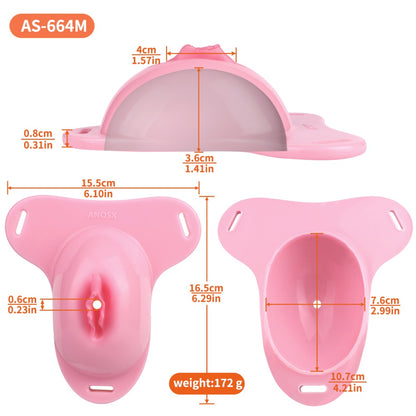 Culotte en silicone avec faux vagin réaliste – Jouet sexuel transexuelle en silicone