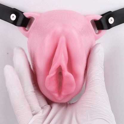 Sissy Strapon Realistic Fake Vagina – Insertable Pink Silicone Sex Toy for Men