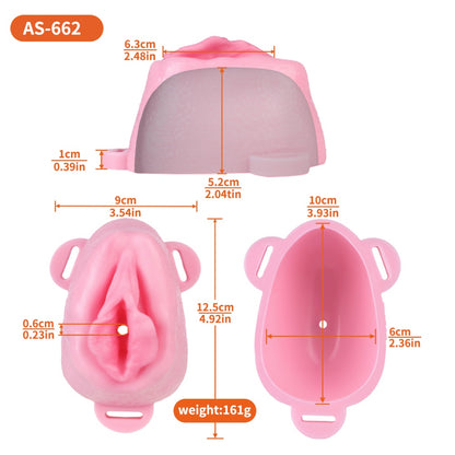 Sissy Strapon Realistic Fake Vagina – Insertable Pink Silicone Sex Toy for Men
