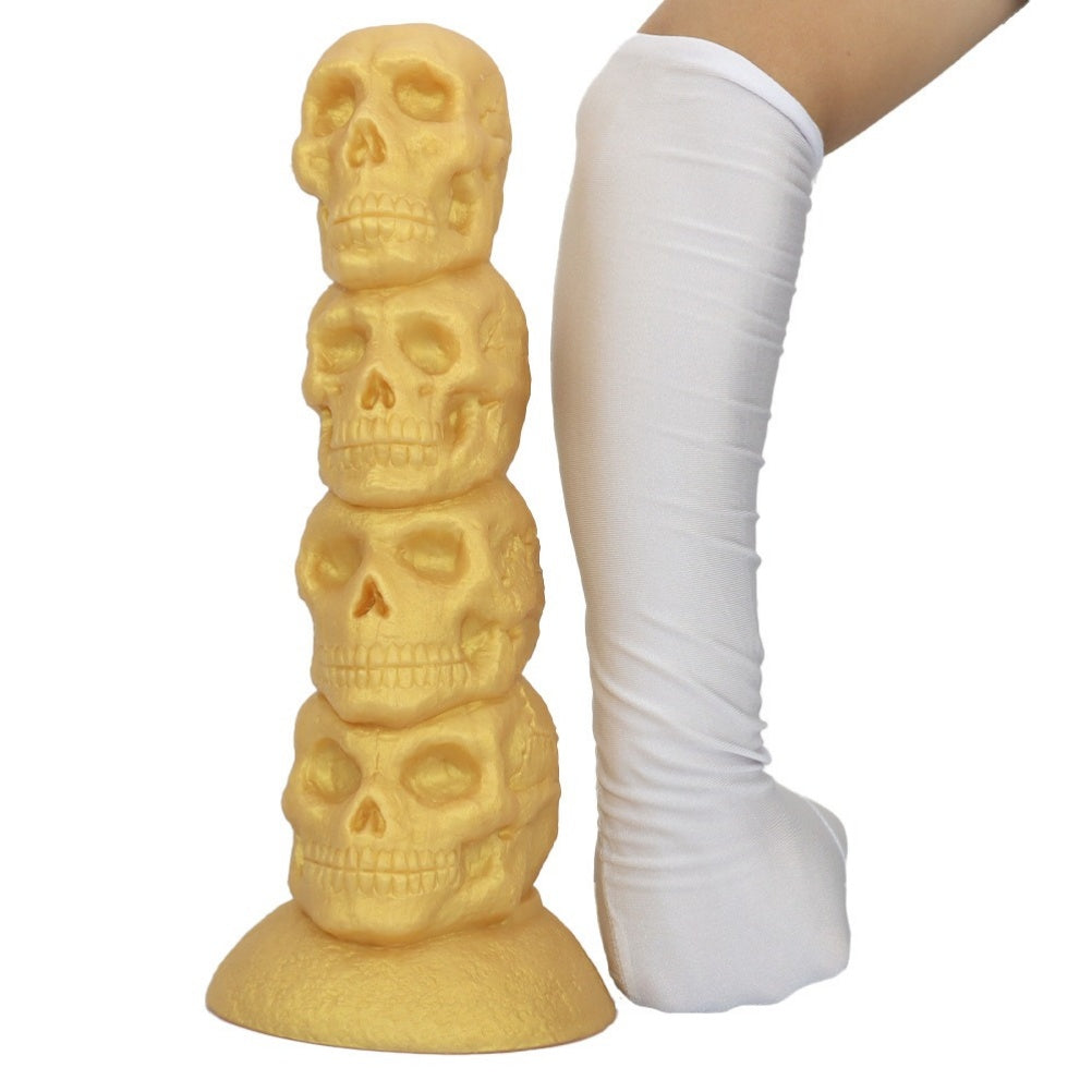 Fantasy Skull Analkugeln Silikondildo mit Saugnapf - Weibliches Vaginalfisting-Expansions-Masturbationsspielzeug