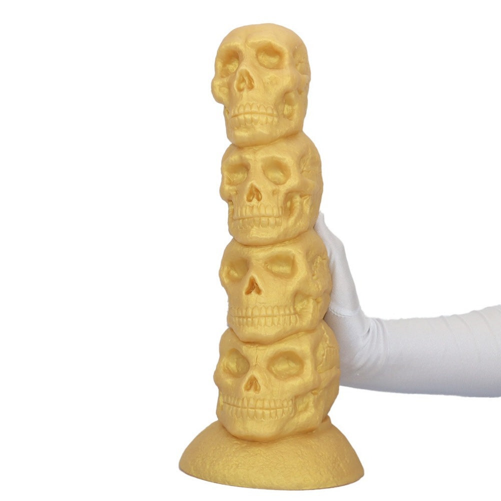 Fantasy Skull Analkugeln Silikondildo mit Saugnapf - Weibliches Vaginalfisting-Expansions-Masturbationsspielzeug