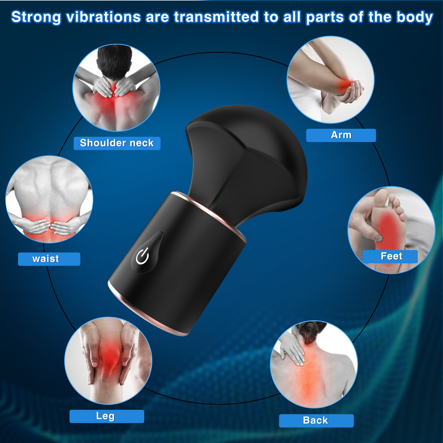 E-stim Magic Wand Vibrator - Pocket Clitoral Nipple Stimulator Sex Toys for Women Men