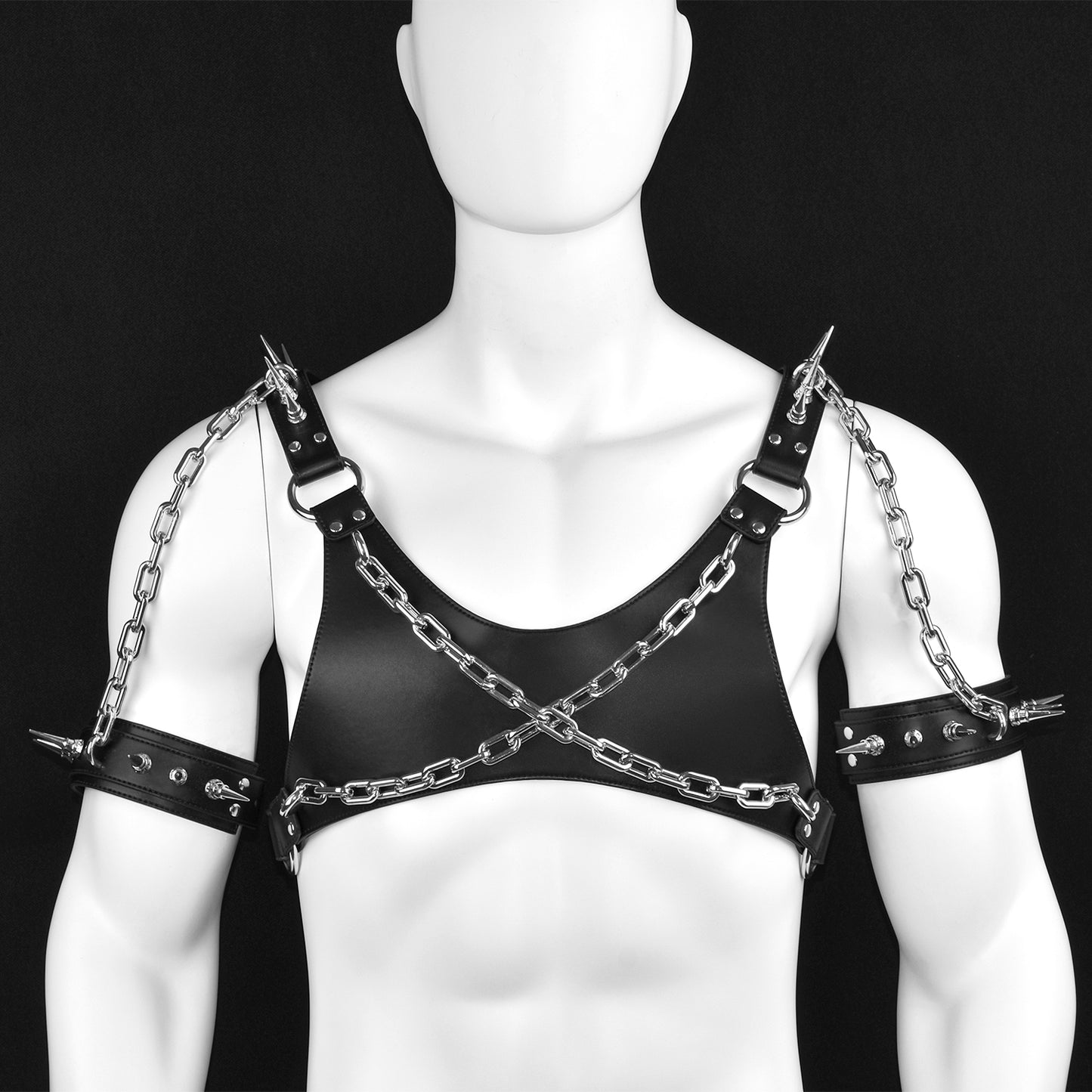 Bondage-Korsett mit Lederoberteil Bettie – Strap-on-BDSM-Trainingsspielzeug für Männer