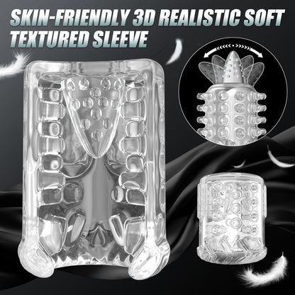 Multi-Function Vibrating Blowjob Cup – Electric Sucking & Licking Masturbator for Men