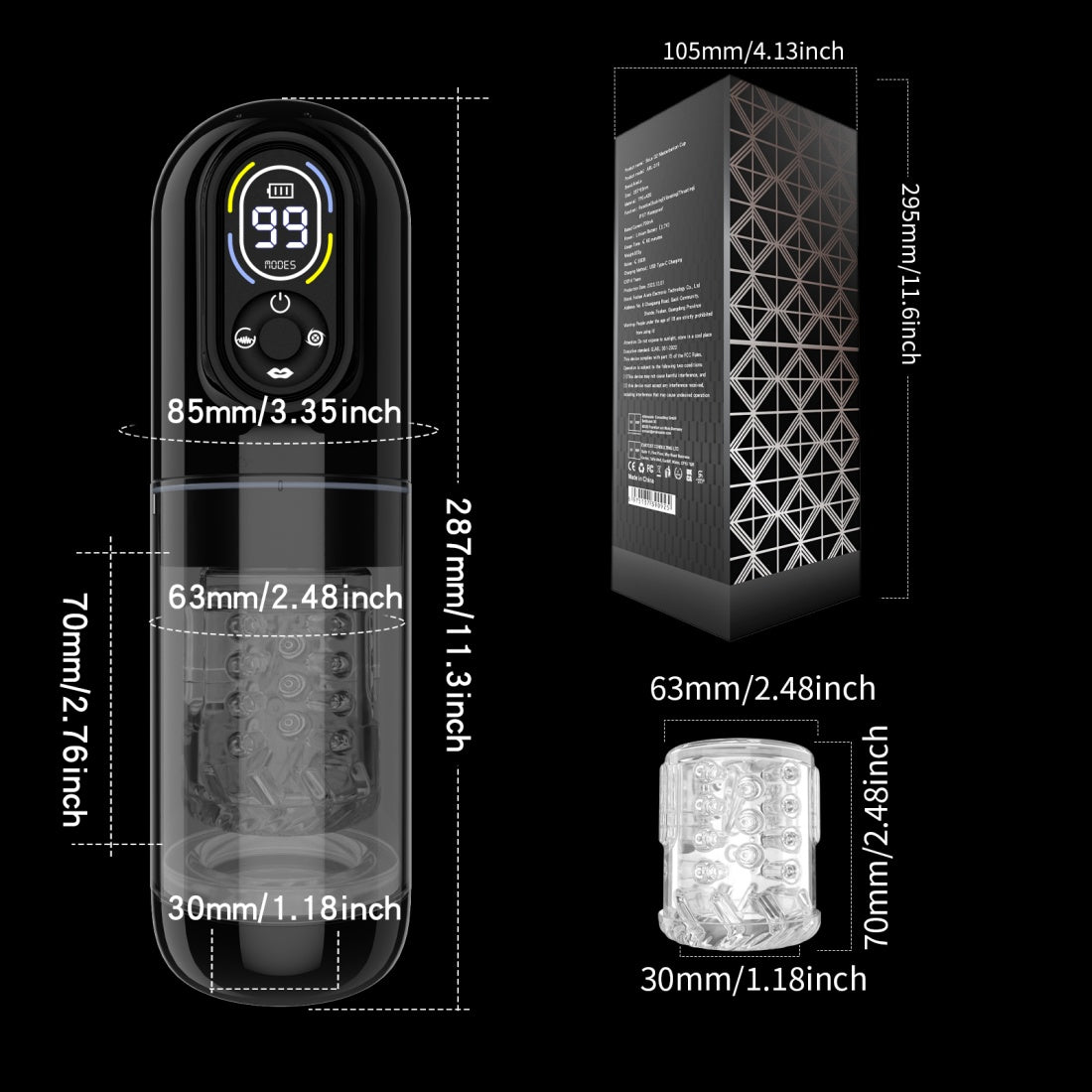 Multi-Function Vibrating Blowjob Cup – Electric Sucking & Licking Masturbator for Men