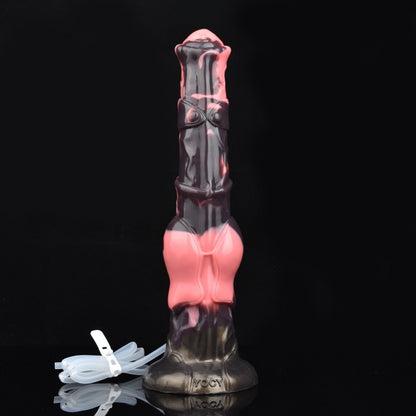 Monster Horse Cock Silicone Suction Cup Dildo-Squirting Fantasy Toy with Knot for Women's Orgasmic Massage