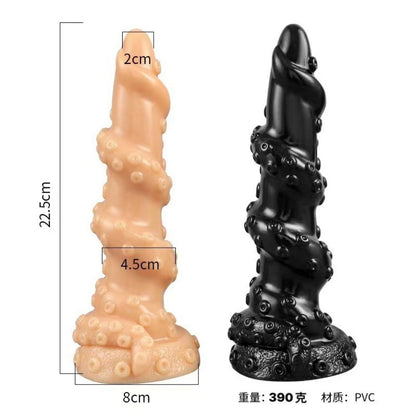 Monster Tentacle Fantasy Silicone Dildo – Spiral G-Spot Orgasmic Massage Sex Toys for Women