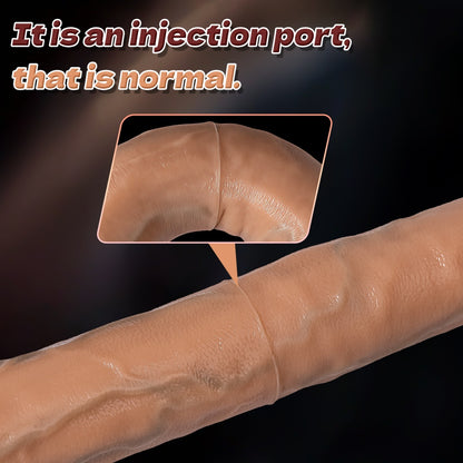 Fantasy Flesh Silicone Realistic Double Dildo - Exclusive Insertion Toy for Lesbian Play