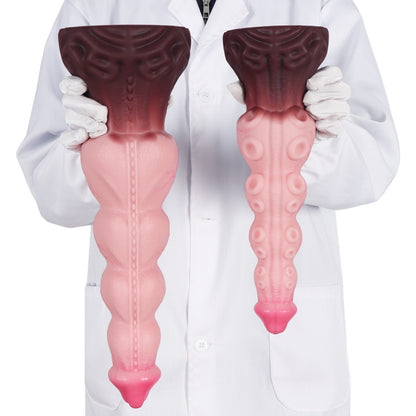 Alien Tentacle Monster Dildo – Platinum Silicone Fantasy Fetish Toy with Suction Cup | Domlust