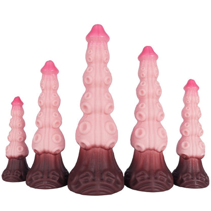 Alien Tentacle Monster Dildo – Platinum Silicone Fantasy Fetish Toy with Suction Cup | Domlust