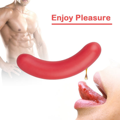 Fantasy Hot Dog Sausage Dildo-Discreet Silicone Sex Toys for Female Vaginal Masturbation