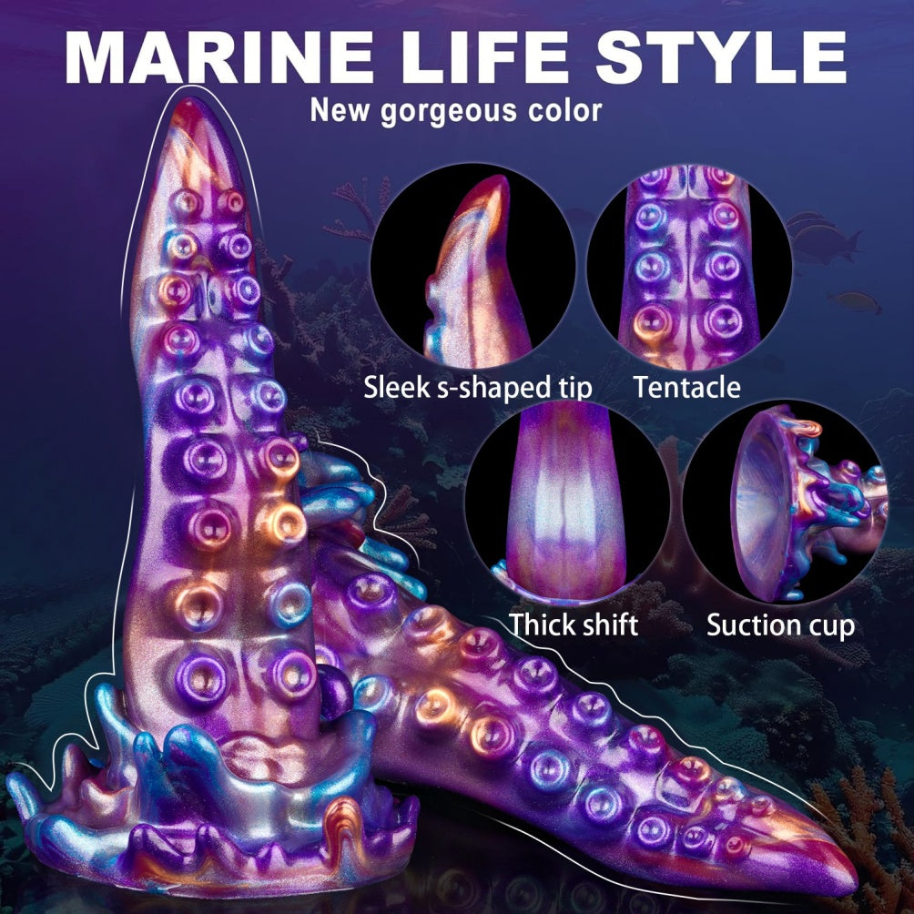 Fantasy Suction Cup Silicone Tentacle Dildo – Precise G-Spot Orgasmic Massage Sex Toys for Women